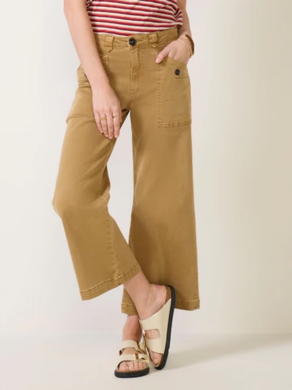 Kut From The Kloth Meg Wide Leg w Utility Pockets Pant - Size 0 - Chai